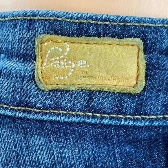 Paige Jimmy Jimmy Cut Off Distressed Jean Shorts - Picture 8 of 15